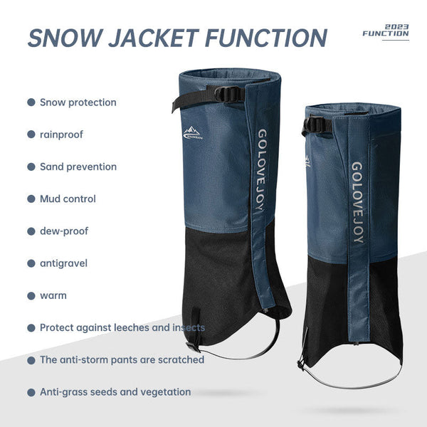 Hiking Skiing Leg Guard Foot Cover Men and Women Winter Outdoor Cold Warm Thickening Waterproof Wear-resistant Leg Cover