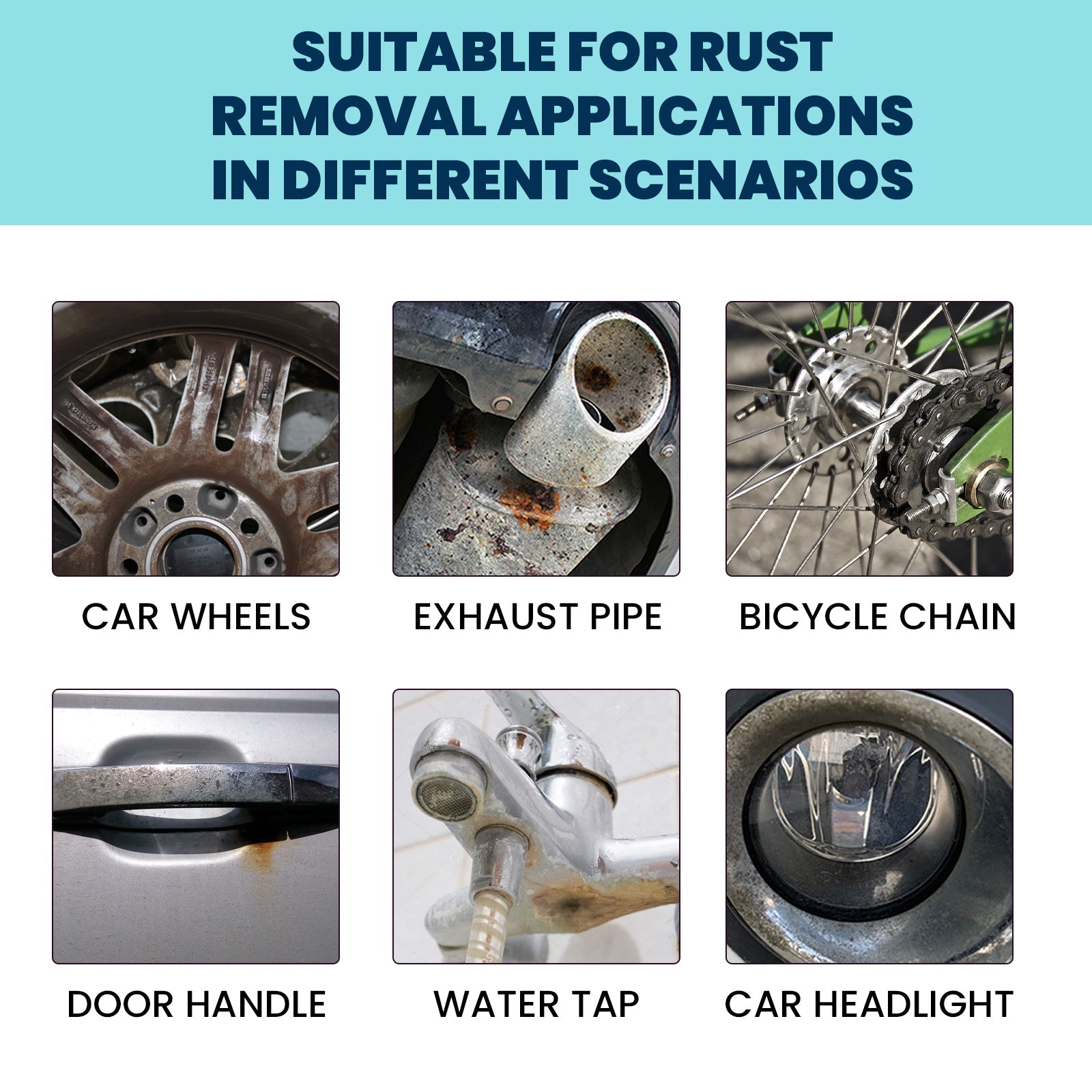 Iron Powder Remover, Strong Cleaning Reconditioning Rust Remover Spray For Car Metal Parts