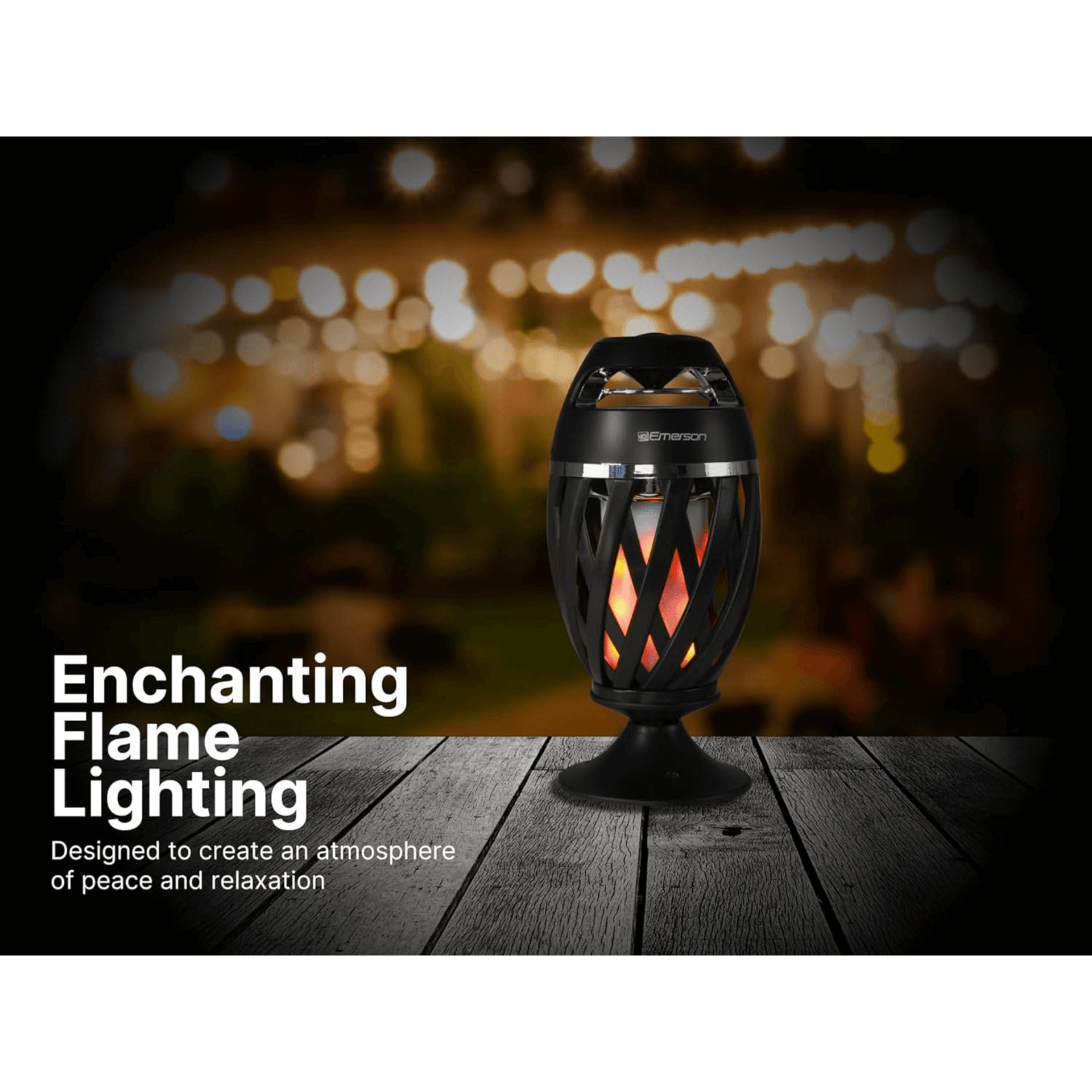 Emerson Outdoor Flame Light Bluetooth Speaker
