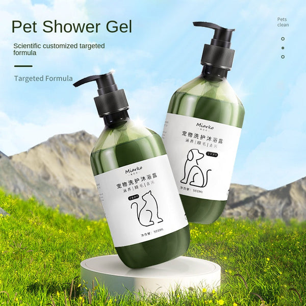 Pet Shampoo 500ml Cat Deodorizing and Scented Bath Products Dog Cleaning Supplies