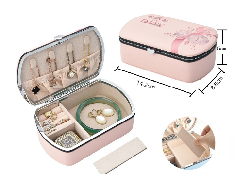 Simple Printed Home Desktop Jewelry Storage Box