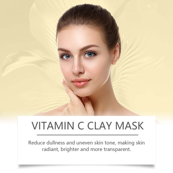 Turmeric Vitamin C Mud Mask Gently Cleans And Nourishes Skin, Moisturizes Skin And Locks Water