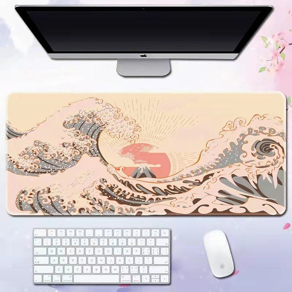 Wave mouse pad advertising game keyboard pad desk pad