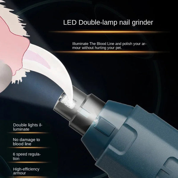 New Electric Nail Clippers for Dog Scissors for Pets Nail Grinder for Dogs Cats Grooming Trimmer Cutters Nail Mill Pet Products