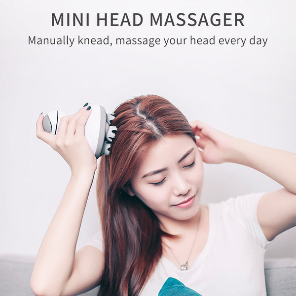 Head massager rechargeable head massager electric 3D scalp massager multifunctional head physiotherapy instrument