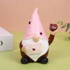 Valentine's Day Dwarf Doll Resin Gift Ornament Desktop Decoration Pink Hat Dwarf