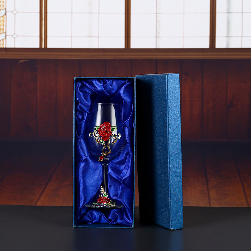 Household enamel crystal glass red wine glass goblet decanter