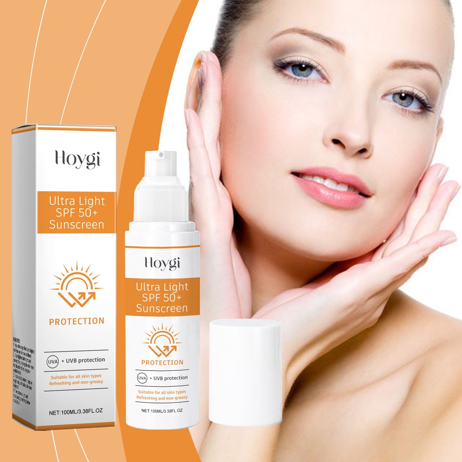 Moisturizing Face Protection Cream Moisturizes Refreshing Breathable and Isolating Outdoor UV Skin Protection Lotion