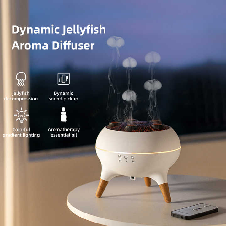 Spray HumidificadorElectric Night Light Air Humidifier With Remote Aromatherapy