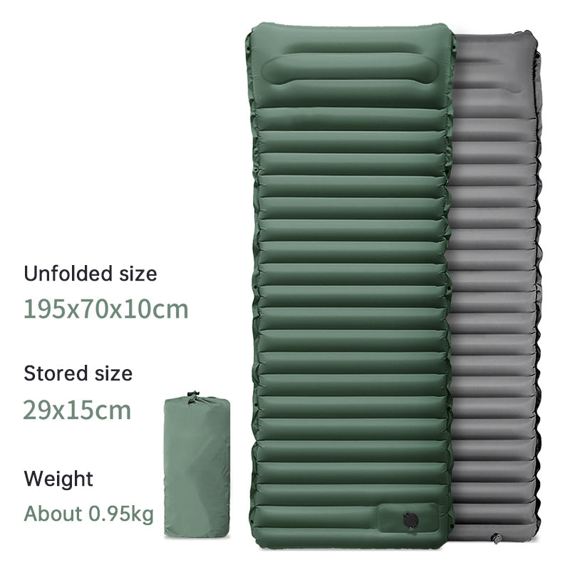 Ultralight Camping Sleeping Pad: Thicken, Self-Inflating with Built-in Pump (Outdoor/Travel)