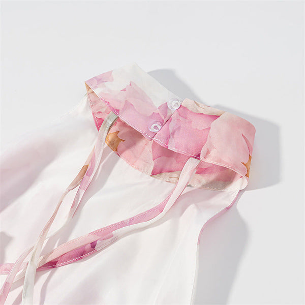 Style Women's Fashion Sexy Printed V-Neck Bubble Hem Fitted Dress