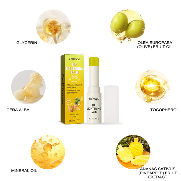 Pineapple Moisturizing Lip Balm Moisturizes, Hydrates, Removes Dead Skin And Prevents Dry, Cracked Lips