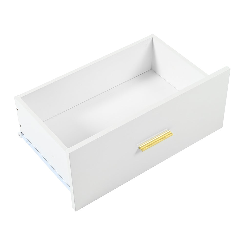 Modern White 9-Drawer Dresser for Bedroom - Ample Storage Wide Chest of Drawers, Sturdy & Safe