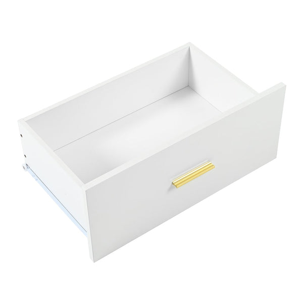 Modern White 9-Drawer Dresser for Bedroom - Ample Storage Wide Chest of Drawers, Sturdy & Safe