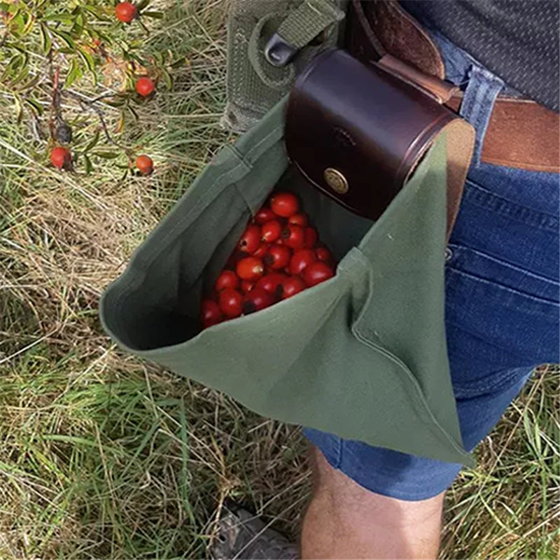 Outdoor Foraging Bag Fruit Picking Bag Waist Hanging Tool Bag Jungle Storage Bag