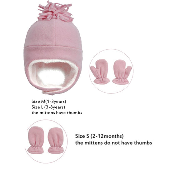 Hat Baby Boy Gloves Set Beanie Newborn Photography Accessories Children's Cap With Ears