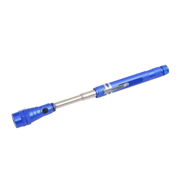 Outdoor Camping Tactical Flash Light Torch Spotlight 3x LED Telescopic Flexible Magnetic LED