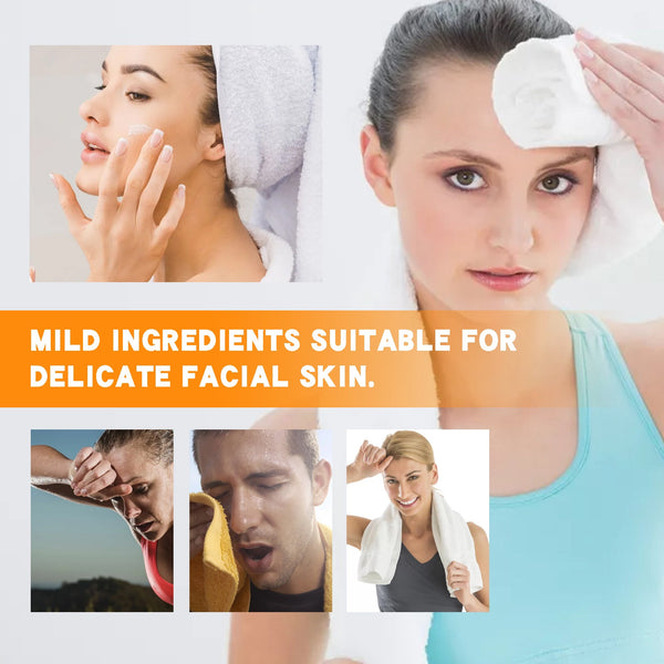Sweat Absorbent Facial Lotion, Facial Skin Oil Control Mild Skin Friendly Refreshing And Long-Lasting Facial Antiperspirant Lotion