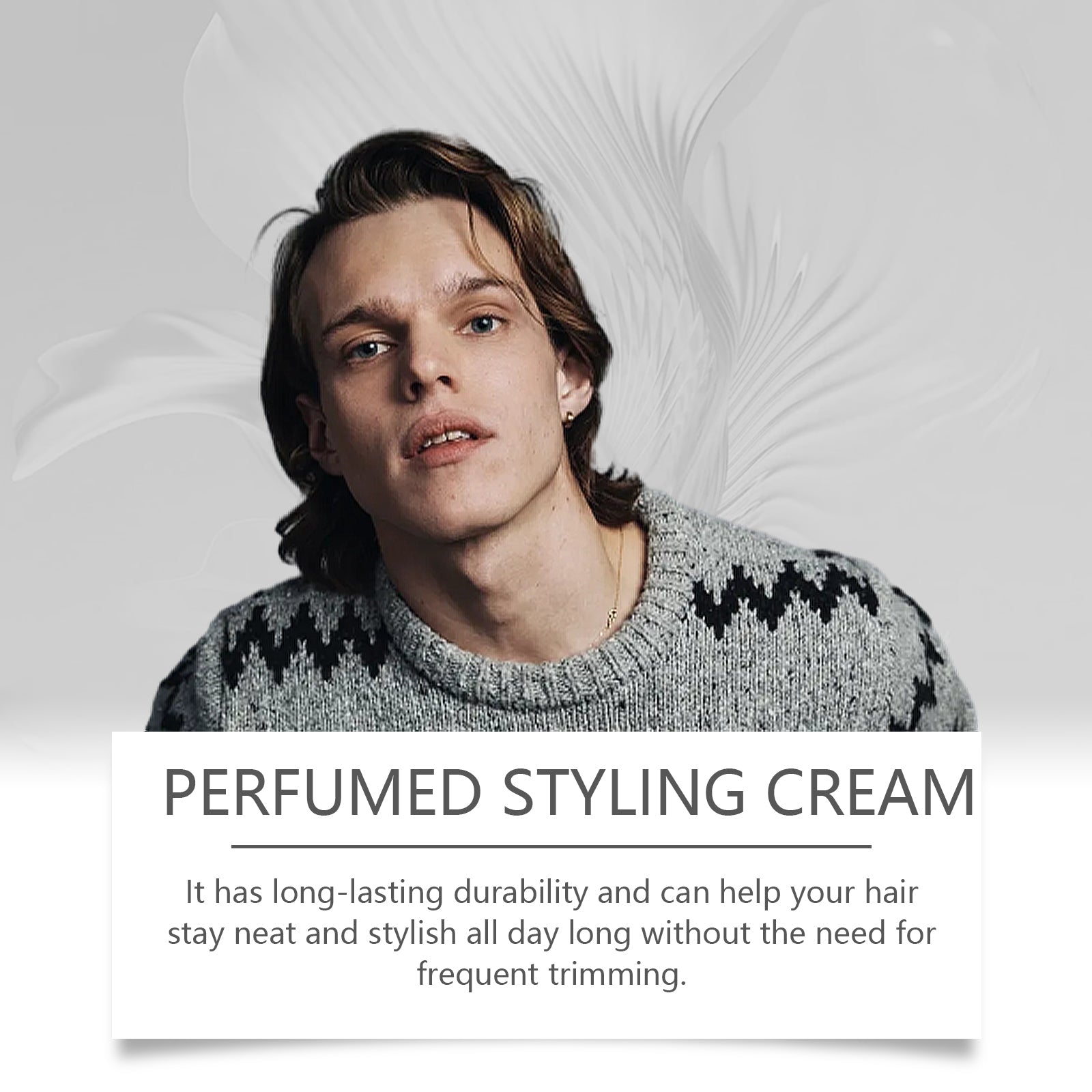 Men's Fragrance Styling Cream Refreshing Styling Lasting Three-Dimensional Styling Non-Greasy Hair Cream