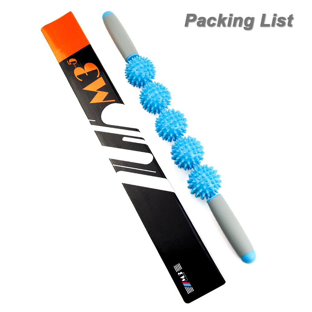 MMuscle Roller Massage Roller Stick with Point Spiky Ball Back Roller