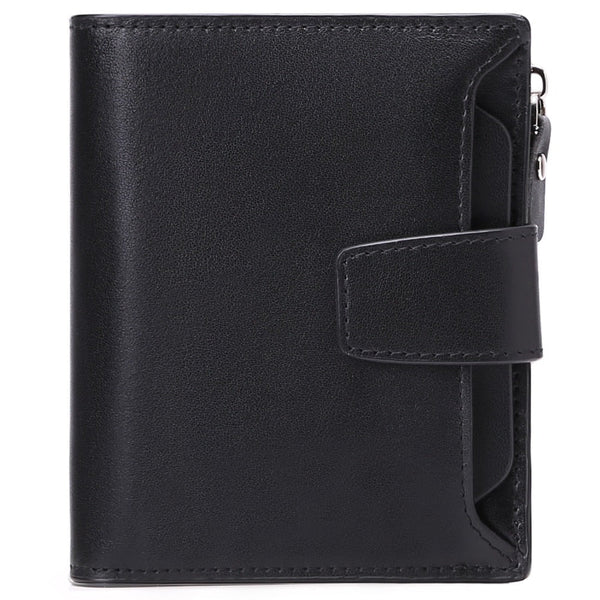 Men's short genuine leather wallet first layer cowhide Korean style fashion casual wallet driver's license wallet father's day gift