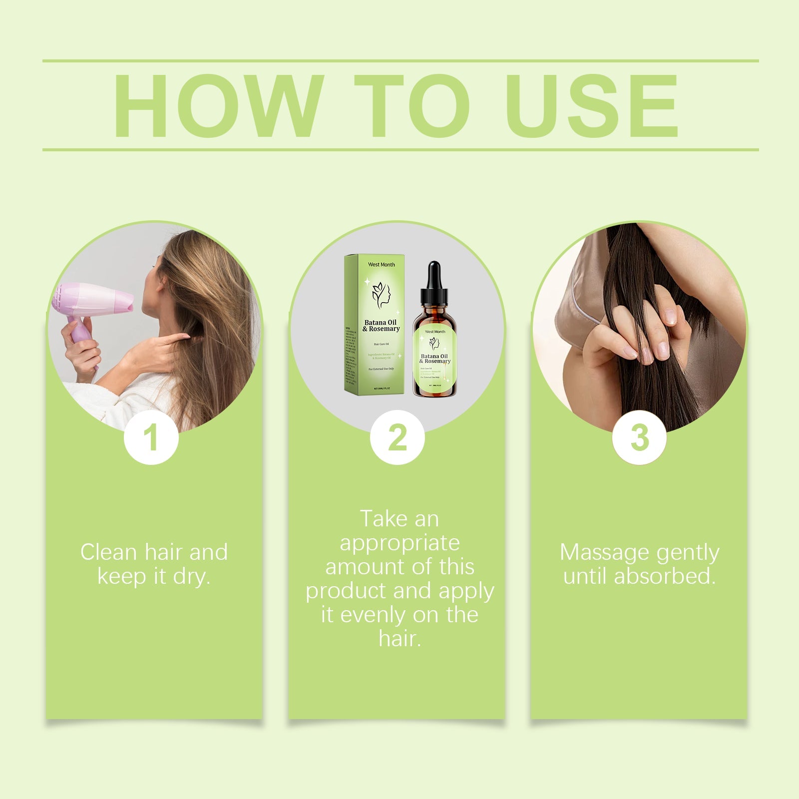 Rosemary Essential Oil For Hair Care Is Strong, Smooth, Straight And Curly, Nourishing And Growing Hair Care Essential Oil