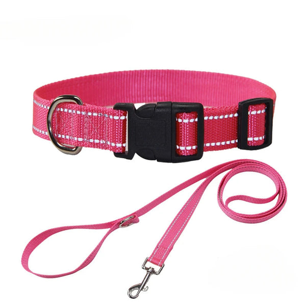 Nylon Dog Collar and Leash Set Pet Collars Leash for Small Medium Large Dogs Dog Accessories for Small Dogs