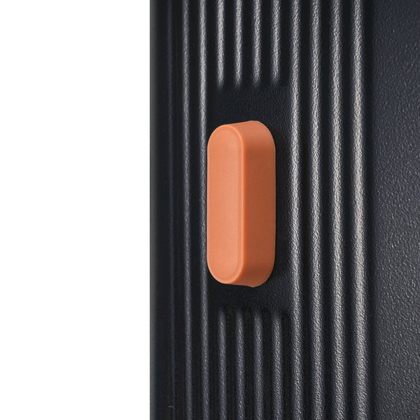 Hardshell Luggage Sets 3 Piece double spinner 8 wheels Suitcase with TSA Lock Lightweight 20''24''28'' Black + ABS