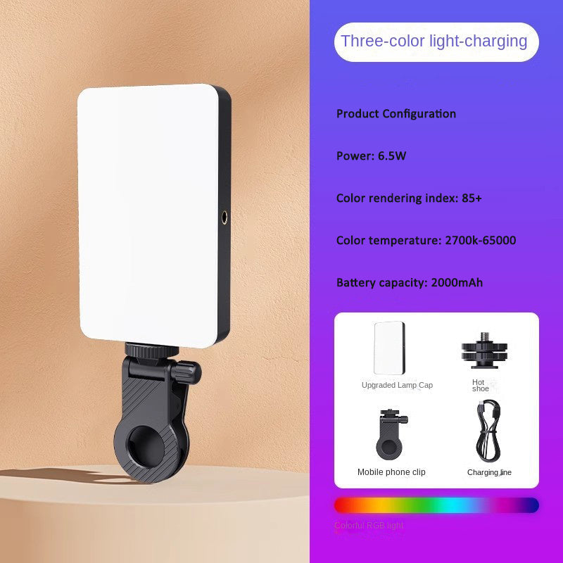 Cross-border Mobile Live Streaming Video Photography Fill Light LED Flash Light Camera Lighting Lamp Video Conference VLOG Lamp