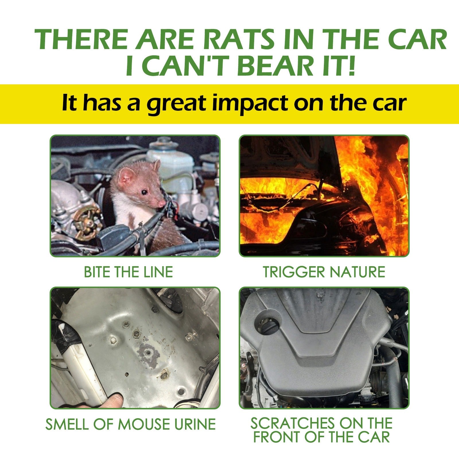 Yegbong 8pcs mice repellant mouse repelling pills car body kitchen office bedroom warehouse sewer pipe rat and mice repellent