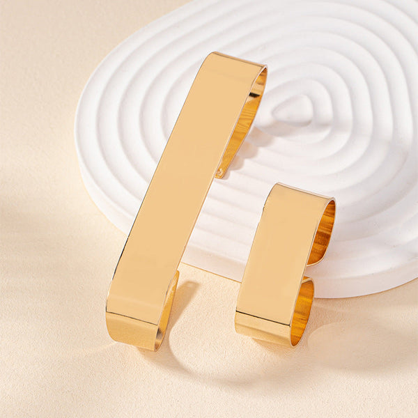 Geometric personality bracelet ring set for women, Japanese and Korean Ins style, simple and fashionable trendy jewelry