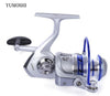 YUMOSHI AF1000-7000 12BB Gear Ratio 5.5:1 Half Metal Fishing Spinning Reel Machined aluminum Spool with Exchangeable Handle