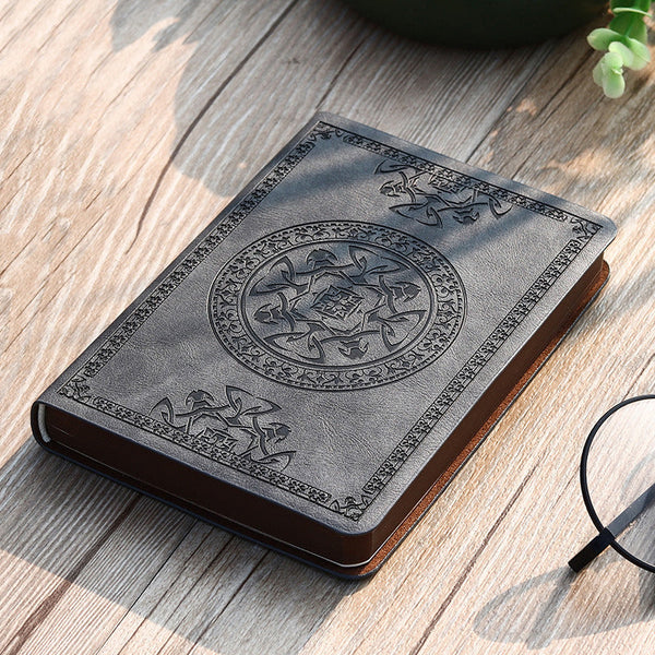 Mini notebook portable small notepad exquisite printing book students learn to write and office leather notebook A6 notebook