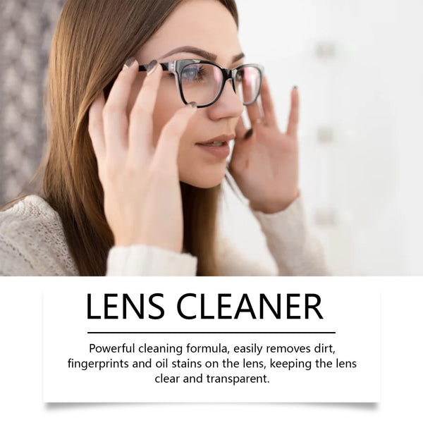 Eyeglass Cleaning Spray Cleans And Maintains Lenses With Anti-Fogging And Clear Vision Portable Cleaning Spray