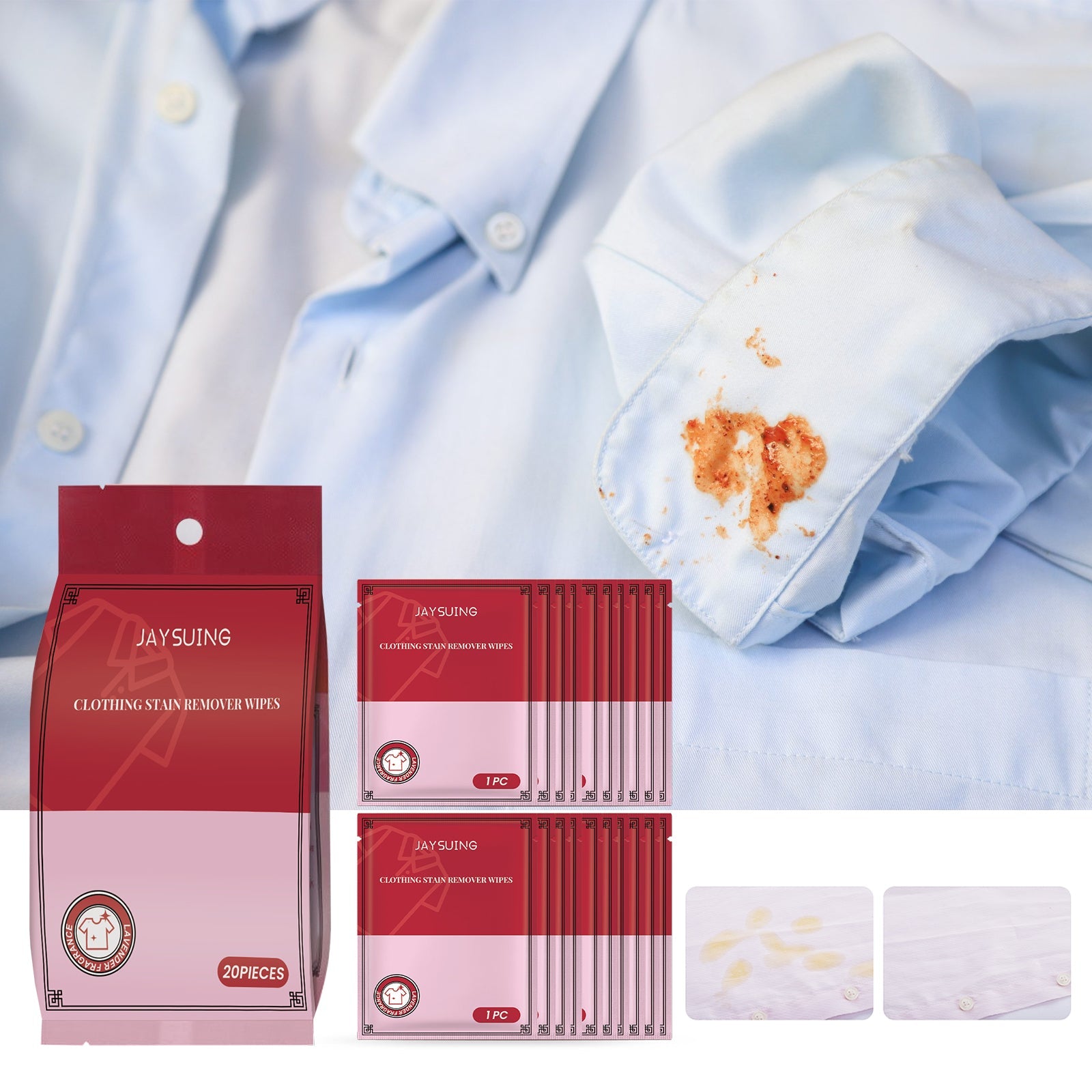 Clothes Decontamination Wipes Deep Clean Stain And Stain Protection Clothes Cleaning Wipes
