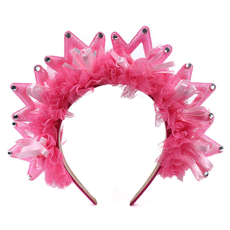 Fashionable new fabric crown hairband for women