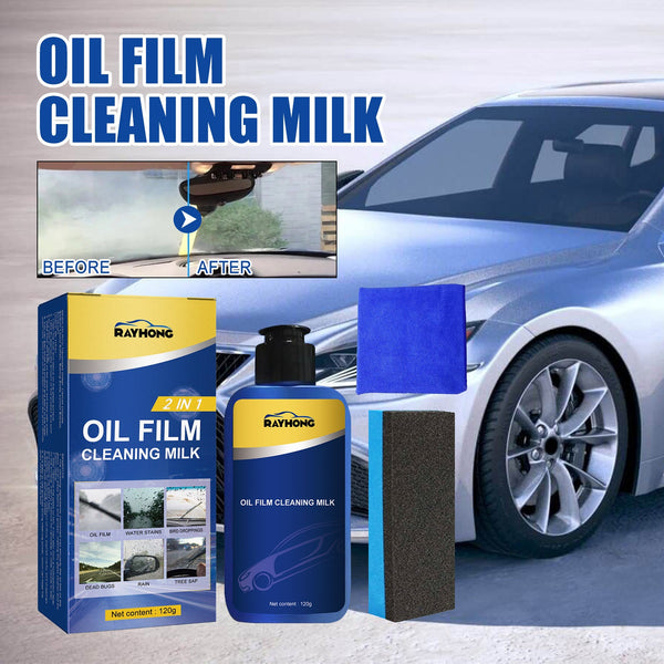 2 In 1 Car Oil Film Cleaner Oil Film Cleaner For Car Front Windshield Window Stains