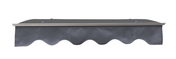 DA4734W Series Door Window Awning Made of 0.137 Inch Thick Crystal Polycarbonate Sheet in size of 47