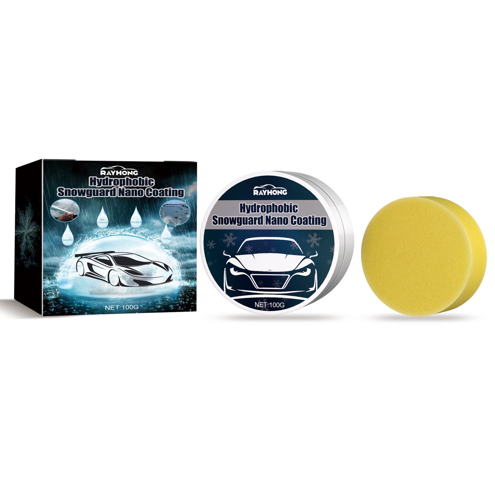 Car Snow Removal Cream, Car Snow Removal Windshield Anti-icing Anti-freezing Car Window Defrosting Cream