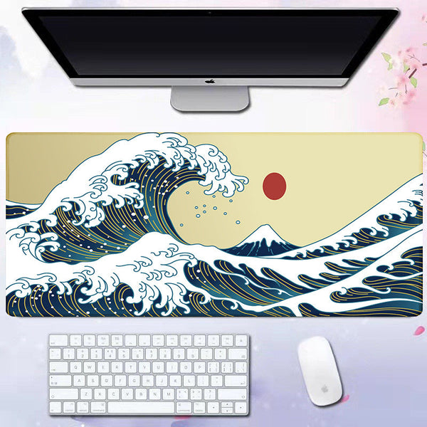 Wave mouse pad advertising game keyboard pad desk pad