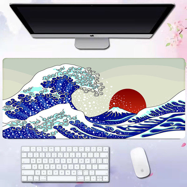 Wave mouse pad advertising game keyboard pad desk pad