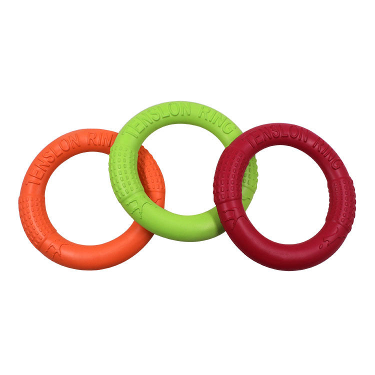EVA Pet Tug Ring Wholesale Dog Flying Disc Foam Chew-Resistant Training Toy Outdoor Frisbee Toy for Dogs