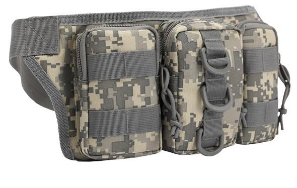 Black Hawk Commandos Waist Bag 3-Sack Portable Waterproof camouflage pack for Travel workout sports outdoor