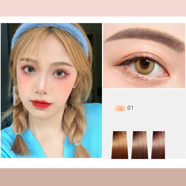 Four-Headed Bifurcated Eyebrow Pencil Simulation Wild Liquid Eyebrow Pencil Durable Waterproof Sweat-Proof And Easy To Color