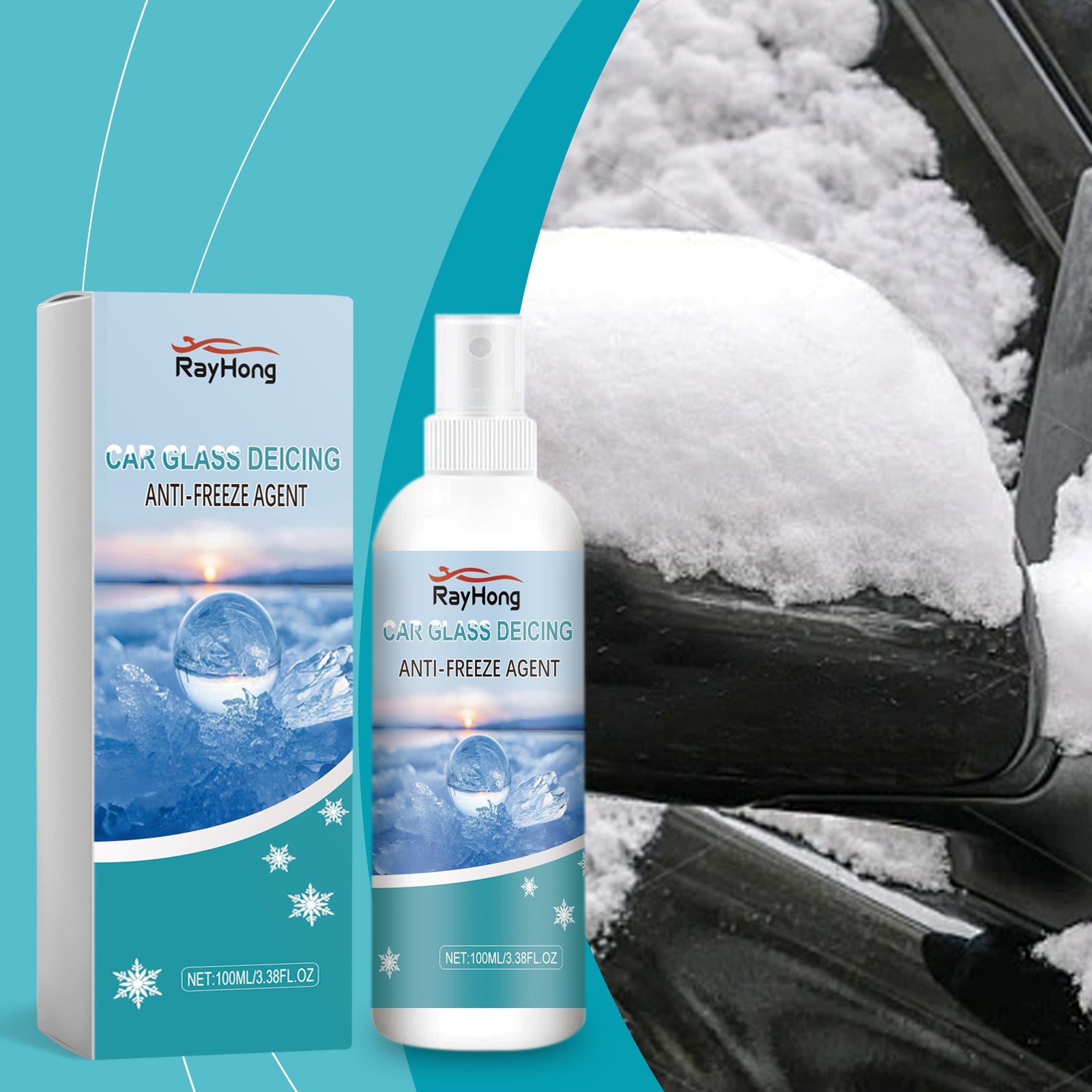 Automotive Glass Deicing And Antifreeze Agent, Anti-Fog And Dustproof Vision Agent For Automotive Front Windshield
