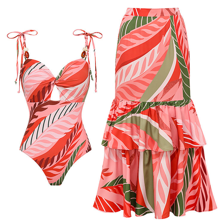 Sexy slim fit fashionable design one-piece swimsuit for women