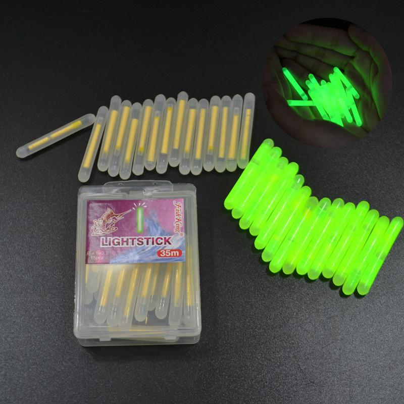 FISH KING 150pcs/lot Fishing Luminous Float 4.5*39mm Glowing Fluorescent Light Stick Night  Float For Carp