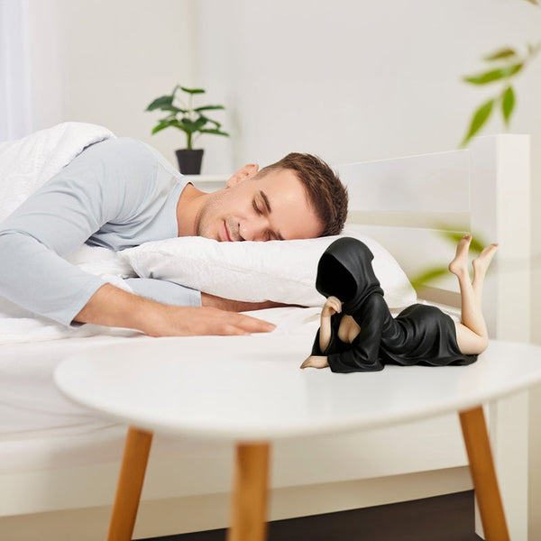 Halloween Female Sitting Statue for Desktop/Bedroom/Living Room Home Decor