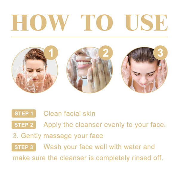 Collagen Cleanser, Moisturizing, Moisturizing And Firming Facial Skin, Cleaning, Anti-Wrinkle, Anti-Aging Eyes