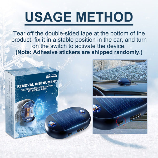 Anti-Freeze Snow Removal Device Car Windshield Rearview Mirror Deicing Quick Snow Melting Portable Anti-Freeze Tool